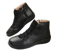 Générique Bottes Femme Hiver Confortable Et Chaussures De Sport Bottines en Caoutchouc Bottines Fourrees Femme Mocassin Remonte Femme Montantes Femme Cuir Jolie Chaussures Hallux Valgus