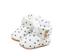 Générique Bottes Fille Neige Enfant Bottines Hiver Chaudes D'Équitation Mi-Mollet Desert Boots Garçon Chaussures D'Hiver Botte Garcon Fermeture Éclair Latérale Coupe-Vent (Blanc,23)
