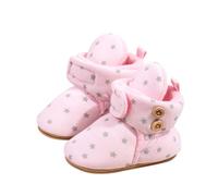 Générique Bottes Fille Neige Enfant Bottines Hiver Chaudes D'Équitation Mi-Mollet Desert Boots Garçon Chaussures D'Hiver Botte Garcon Fermeture Éclair Latérale Coupe-Vent (Rose,23)