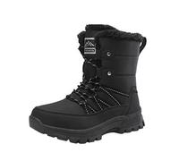 Générique Bottes Hiver Femme Imperméables Fourrées Chaude Bottines Confortable Antidérapant Chaude Chaussures Chaudes Résistant À L’humidité Fermeture Éclair Bottes Pour Déplacements Au Travail