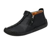 Générique Bottes mi-Mollet décontractées à Fermeture éclair pour Hommes 2024 Chaussures Chaudes et Confortables pour Un Usage Quotidien en Automne et Hiver (Black, 40)