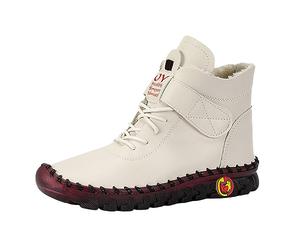 Générique Bottes Mollets Larges Blanche Cuir Femme Confortable - Bottine De Danse, Sandales Remonte, Besson Chaussures Compensee Noir, Botte Caoutchouc Fourree