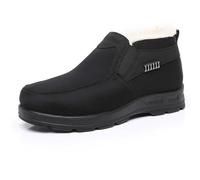 Générique Bottes Neige Hiver Thermiques Confortables isolées doublées Polaire Chaude idéales Conditions Froides enneigées (Black, 43)