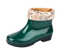 Générique Bottes Pluie Femme Imperméables Caoutchouc Bottines De Pluie Antidérapant Botte De Jardin Chelsea Plastique Élégantes Polyvalentes Idéales Pour La Pluie Le Jardin Et Toutes Les Saisons