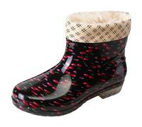 Générique Bottes Pluie Femme Imperméables Chaussures Aquatiques pour Caoutchouc Confortables extérieur Légères et Transparentes Légère Protectrice De Travail