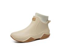Générique Bottes Pointues en De Couleur Unie pour Couples Automne Et Hiver Bottes De Tempérament Décontractées Et Chaudes (White 42)