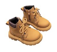 Générique Bottes pour Filles Chaussures Enfantsavec Fermeture Éclair Latérale et LacetsPremiers Pas Thermiques Chaussuresidéales pour Un Usage quotidienEnfant Botte de Neige Antidérapant