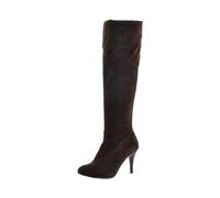 Générique Bottillon Femme Hautes À Talons fins Cuir Verni pointu Femelles Botte loisirs Cowboy Mode Bottes Femme Automne Hiver Chaudes cuir véritable Confortable Elégantes Imperméables