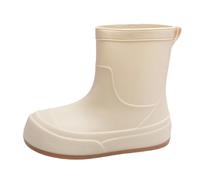 Générique Bottine Caoutchouc Femme,Boots Femme Cuir Jardin Bottes Pour Taille Basse Bottes Chaussettes Pour la Saison des Pluies Bottines Noir Semelle Plate Noires Semelle Plate Chaussure Jardin