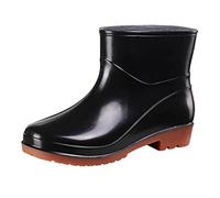 Générique Bottine en Caoutchouc Homme - Imperméable À l'eau Confortable Bottes Pluie Mi-Hautes Caoutchouc Bottes Jardin Boots Antidérapant Bottines De Pluie Botte Chelsea pour L'Extérieur