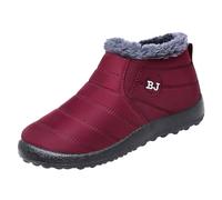 Générique Bottine Femme Chaude Bottine Chaude Femme Imperméables Doublées Bottes De Neige Chaussures À Enfiler Chaussures De Randonnée De Travail Bottes De Botte Neige