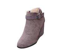 Générique Bottine Femme Confortable Bottines Boots Femme Décontracté Et Élégant Plate Souple Imperméable Bottine Confortable Légère Extérieur Boots Slip Compensée