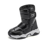 Générique Bottine Fille Bottes d'hiver Chaudes pour Filles,doublées,à Enfiler,à Tige Longue,Chaussures d'extérieur pour Temps Froid avec Isolation épaisse Un Confort Maximal et(Black,38)