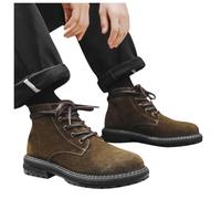 Générique Bottine Homme Chaussures De Travail Coque Securite Pour Chaussure Sécurité Montante Ville Noires Bottes Hiver Cuir Bottines Hommes Botte Moto Boots Securité Lacets Devant