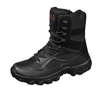 Générique Bottine Homme Cuir Rangers Securite Chaussure Montante Hiver Chaussures De Sécurité Femme Botte Travail Demi Bottes Hommes Montantes Noires Boots Bottines