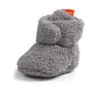 Générique Bottines Bébé Chausson Hiver Antiderapant Bottes Bebe Fourrés Chaussons Chaud Polaire Bebe Bottillons Petite Chaussure Naissance pour Bebe Fille Garçon 0-18 Mois (Grey, 6-12 Months)