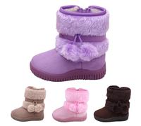 Générique Bottines Bébé Chausson Hiver Antiderapant Bottes Bebe Fourrés Chaussons Chaud Polaire Bebe Bottillons Chaussure Naissance pour Bebe Fille Garçon