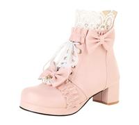 Générique Bottines Courtes d’Hiver pour Femmes Chaussures à Lacets sur Le Devant modèles et élégants pour la Saison Froide (40)