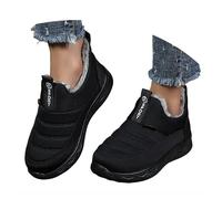 Générique Bottines de Neige Femme d'Hiver France, Sans Lacets Chaussures Chaudes Isolantes pour la Neige et le Froid, avec Fourrure Intérieure Confortable et Semelle Antidérapante Robuste