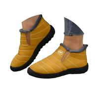 Générique Bottines de Neige Unisexe France Hiver, Chaudes avec Fourrure Douce, Antidérapantes Isolation Thermique, Confortables pour Extérieur Neige Quotidien, Design Pratique Robuste