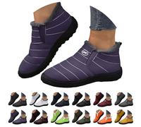 Générique Bottines de Neige Unisexe France Hiver, Chaudes avec Fourrure Douce, Antidérapantes Isolation Thermique, Confortables pour Extérieur Neige Quotidien, Design Pratique Robuste