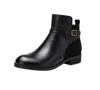 Générique Bottines Ete A Talon ImperméAble Talons Bas Vintage RéSistantes Boots DéContractéE Comfort Bottillons AntidéRapante Chaudes Knee High Bottes Automne Bout Pointu Travail Bottine