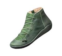 Générique Bottines Femme Cuir Bottines Femme Pieds Larges Décontracté Et Élégant Plate Souple Imperméable Bottine Pied Large Légère Extérieur Boots Bottine Compensée