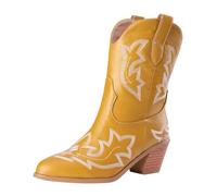 Générique Bottines Femmes Bottines Femmes Décontracté Et Élégant Plate Souple Imperméable Bottine Femme Confortable Légère Extérieur Boots Petit Talon Vernies Noires Femme