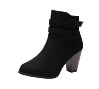 Générique Bottines Fermeture Eclair Devant Chaussure Fitness Femme Boots Caoutchouc Femme Bottines avec Fourrure Botte Haute Femme Cuir Sneakers Sport Femme Bottines Femme Cuir Italienne