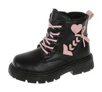 Générique Bottines Garçon Fille - Fourrée Chaussures d'Hiver Chaussures Bambin Bottines Bébé Fourrure Doublé Pieds nus Lumières dans la Semelle Caoutchouc à l'extérieur