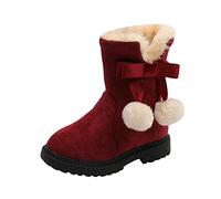 Générique Bottines Hiver Bébé Enfant Fille Neige Chaud Doublé Bottines éLéGantes Confortable Chaudes Durables Bottes Semelles épaisses Mode Antidérapant Plates Chaussures