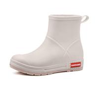 Générique Bottines Pluie Femme, Bottines De Pluie Caoutchouc Femme Bottes Antidérapan Bottine Durable Impermeable Chic Botte