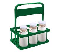 Générique Bottle Holder Rack, Drink Organizer Stand, Authentic Folding Beverage Carrier, Reusable Storage Stand Portable Handle Design Milk Juice Coffee Beer Holder Picnic Kitchen Bar Use