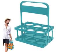 Générique Bottle Holder Rack, Drink Organizer Stand, Authentic Folding Beverage Carrier, Reusable Storage Stand Portable Handle Design Milk Juice Coffee Beer Holder Picnic Kitchen Bar Use