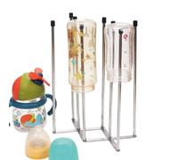 Générique Bottle Rack Dryer, Stainless Steel Reusable Kitchen Countertop Organizer & Cup Drying Stand, Durable Glass and Mug Holder for Wine Decanters, Jars, Bottles, and Everyday Kitchen Use