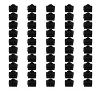 Générique Bouchons Anti-poussière Rj45 en Silicone Noir Flexibles Lot de 50 Installation Facile pour Prise Informatique pour Bureau et Maison