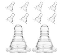 Générique Bouchons de Bouteille Accessoires Amusants pour Fêtes et Rassemblements Adultes 10 Pièces en Plastique Forme Mamelon Matériau Alimentaire Résistant pour Bière et Eau