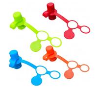 Générique Bouchons de Bouteille d'Eau, Adaptateur pour Bec Gobelet, 4 Pièces Adaptateur Portable En Silicone De Bec Pour Bouteille D'eau Pour Tout-Petits Bébé Et Voyage
