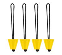 Générique Bouchons De Dalot - 4 Pièces avec Longe, Diamètre 3,99 cm, Universelles - Bouchons De Trous D'Évacuation | pour Canoë, Bateaux d'assaut, Débutants Et Pagayeurs Expérimentés