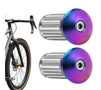 Générique Bouchons de Guidon - Bouchons de Extrémité Dê Guidon en d'Aluminium | Couverture Dê Poignée Đe Ģuidon Route à Verrouillage Expansible, Bouchon pour VTT Fixie, Accessoires Đe Cyclisme