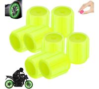 Générique Bouchons de Valve fluorescents pour pneus de Voiture, Protections Lumineuses pour valves de Roue, Installation Facile sur vélo, Voiture, Moto et camionnette (Yellow 20PCS)