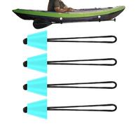 Générique Bouchons Nable Kayak - 4 Pièces avec Longe, Diamètre 3,99 cm, Universelles,Bouchon de Drainage de nable pour Kayak,pour Canoë, Bateau Assaut, Embarcations, Amarrage et Activités Nautiques