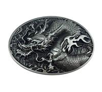 générique Boucle de ceinture dragon flammes en étain.
