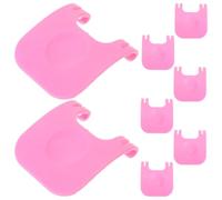 Générique Boucle Fixe en Plastique PP Rose 8pcs, Clips pour Cage à Lapins et Hamsters, Fixation sans perçage pour enclos sécurisé