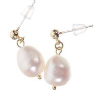 Générique Boucles D’oreilles Goujon en Baroques Naturelles, 1 Paire, Design Minimaliste, Accessoire Élégant Femme pour Anniversaire et Mariage, Bijoux Délicats en Irrégulière Blanche
