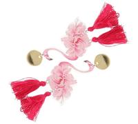 Générique Boucles D’oreilles Pendantes Flamant Rose pour Adolescentes, Légères en Acrylique, Pompon et Motif Tropical, Bijoux D’oreilles pour Fille, Présent Mode Féminin