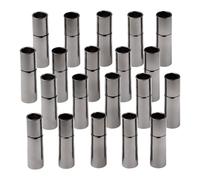 Générique Boucles de Bracelet DIY en Métal Noir Mat 20 Pièces Fermoirs pour Colliers et Bracelets Trou Intérieur 4 MM Accessoires de Bijouterie Faits Main pour Créations Artisanales