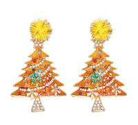 Générique Boucles d'oreilles de Noël Cadeau Boucles d'oreilles Décoratives Simples en Acrylique pour Noël Boucles d'oreilles Pendantes de Noël en Acrylique Cadeaux pour Femmes Filles Enfants Bijoux