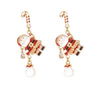 Générique Boucles d'oreilles de Noël Cadeau Boucles d'oreilles Décoratives Simples en Acrylique pour Noël Boucles d'oreilles Pendantes de Noël en Acrylique Cadeaux pour Femmes Filles Enfants Bijoux