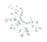 Générique Boucles D'oreilles Manchette Non Percées pour Femmes Style Vintage Boho Cristaux en Alliage, Design Feuille et Fleur, Accessoire Polyvalent Fait Main